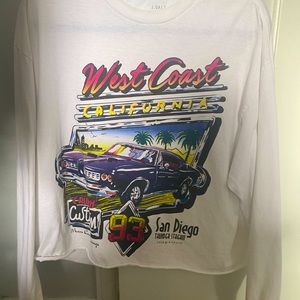 brandy melville long sleeve graphic top